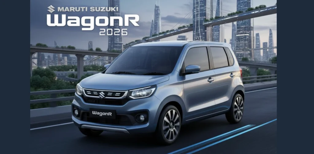 Maruti Suzuki WagonR 2026 – High Mileage 39 KMPL, Big Cabin & Best Affordable Hatchback
