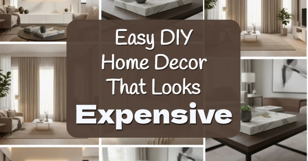 Easy DIY Home Decor That Looks Expensive