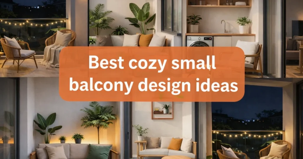 Best cozy small balcony design ideas