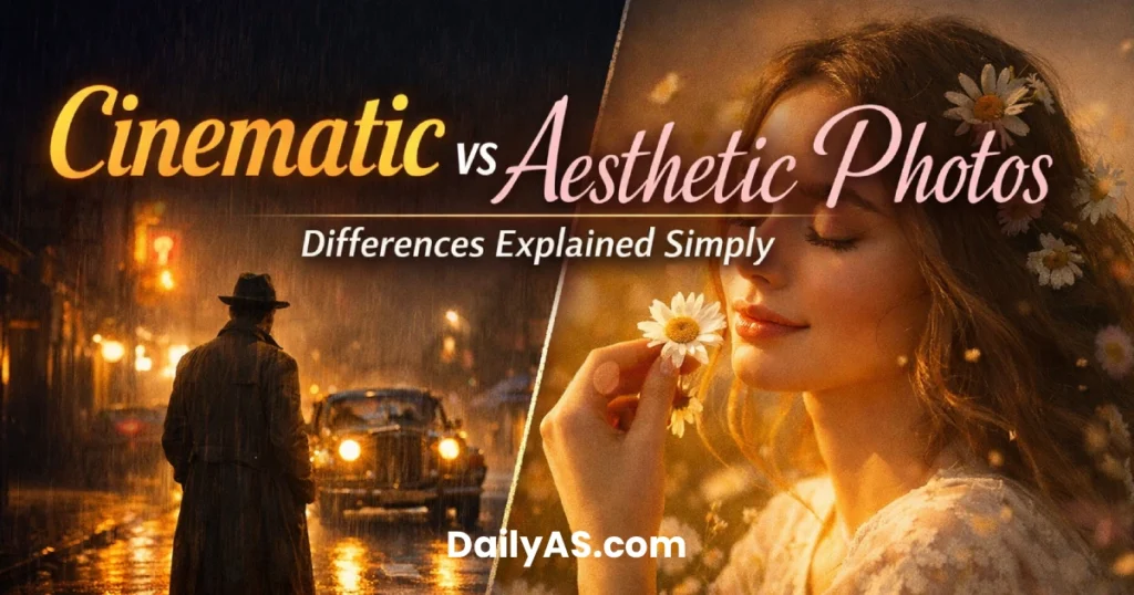 Cinematic vs Aesthetic Photos: Differences Explained Simply