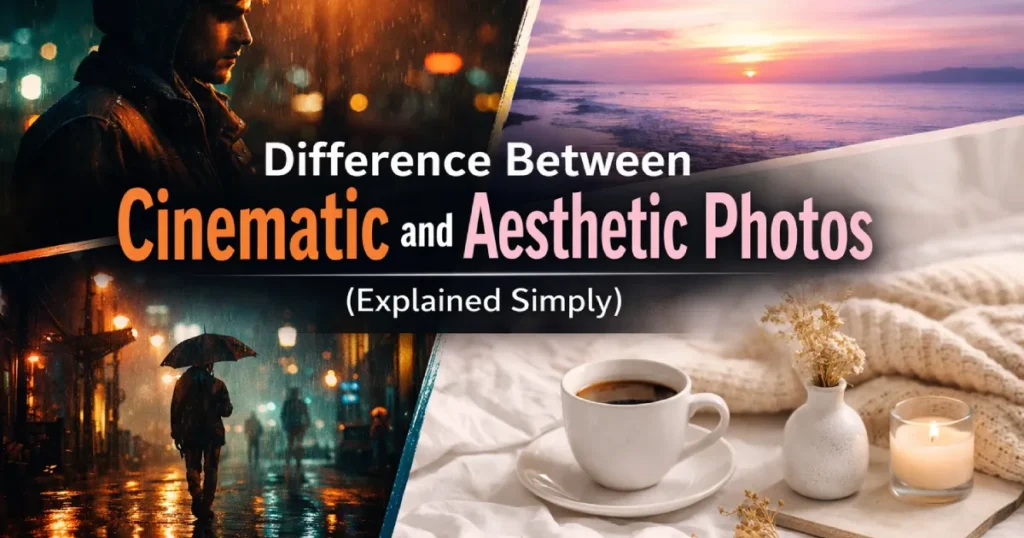 Difference Between Cinematic and Aesthetic Photos (Explained Simply)