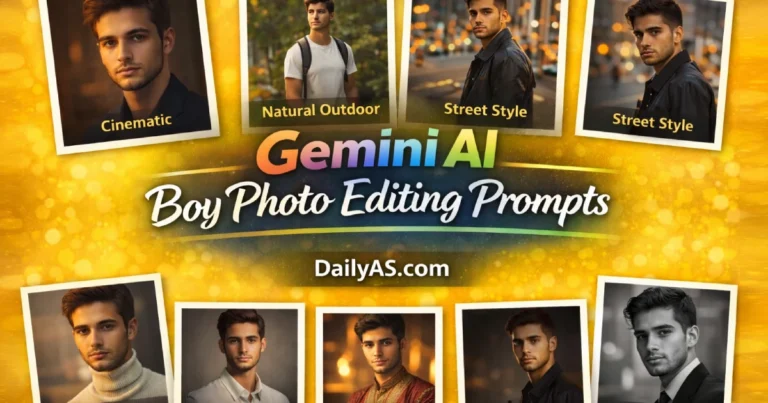 Gemini AI Boy Photo Editing Prompts: Create Realistic & Stylish Photos Without Editing Skills