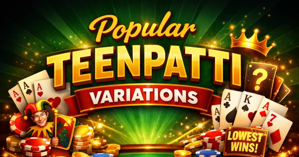 Teenpatti Variations: Complete Beginner’s Guide to Popular Teen Patti Games 1 Teenpatti Variations