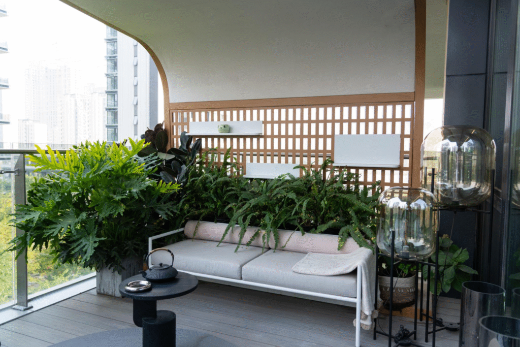 Soft Sofa Seating with Indoor-Outdoor Flow