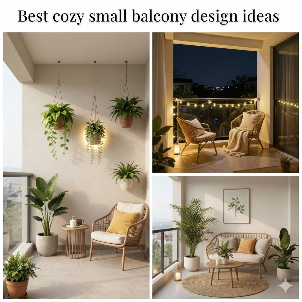Best cozy small balcony design ideas