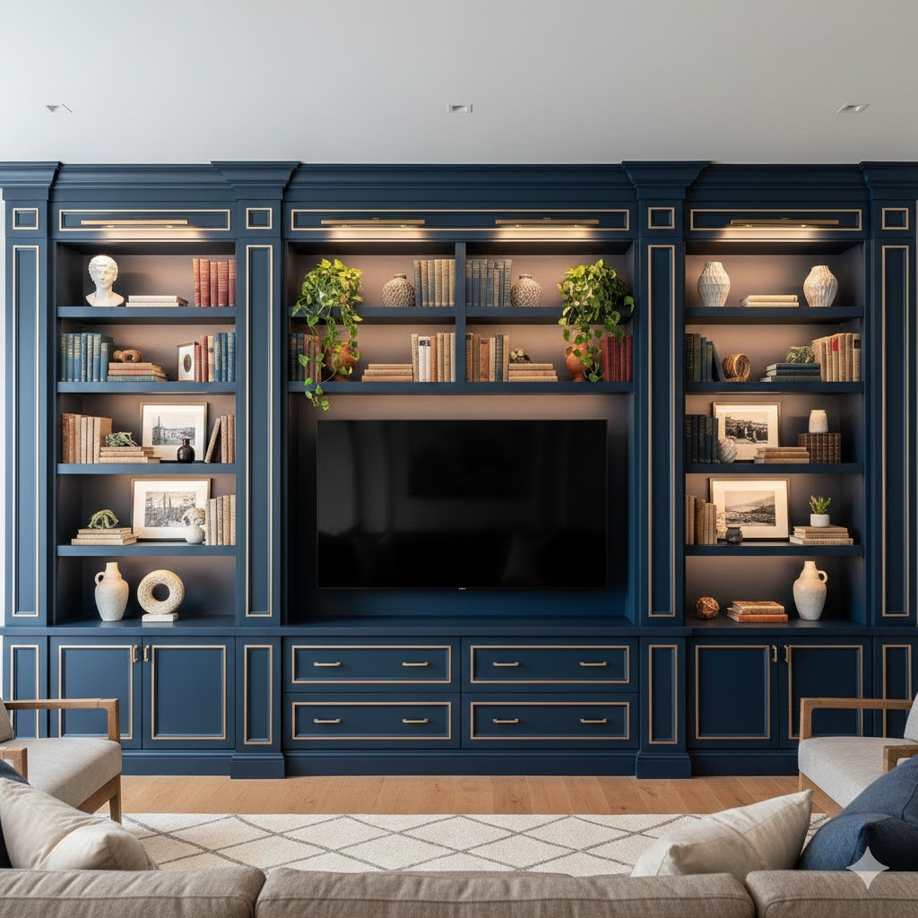 Built-In Shelving: The Custom Luxury
